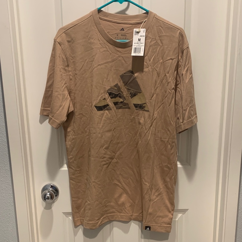 Adidas Men's Tan Graphic Tee NWT